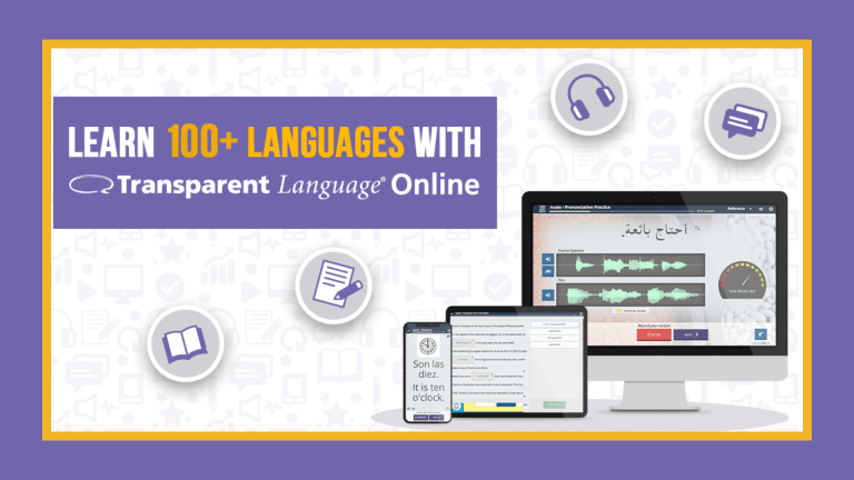 Transparent Languages Online. Learn 100 plus languages online, free access available with your library card.