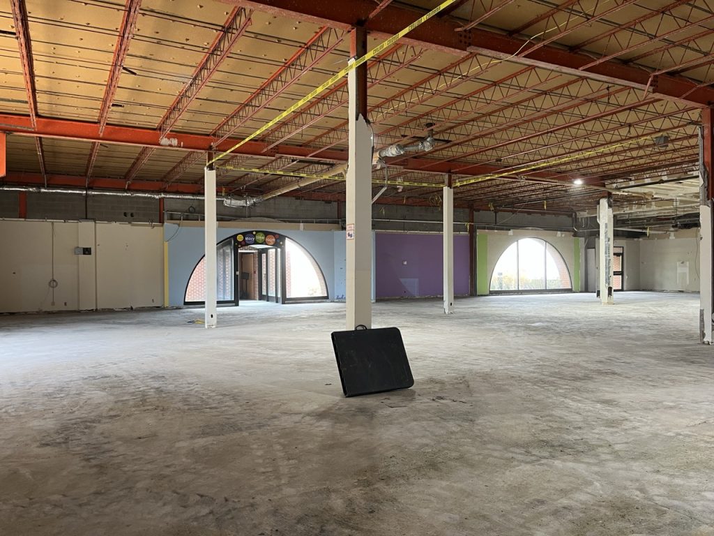 Progress on the renovation of the Main Library.