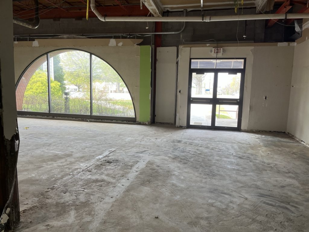 Progress on the renovation of the Main Library.