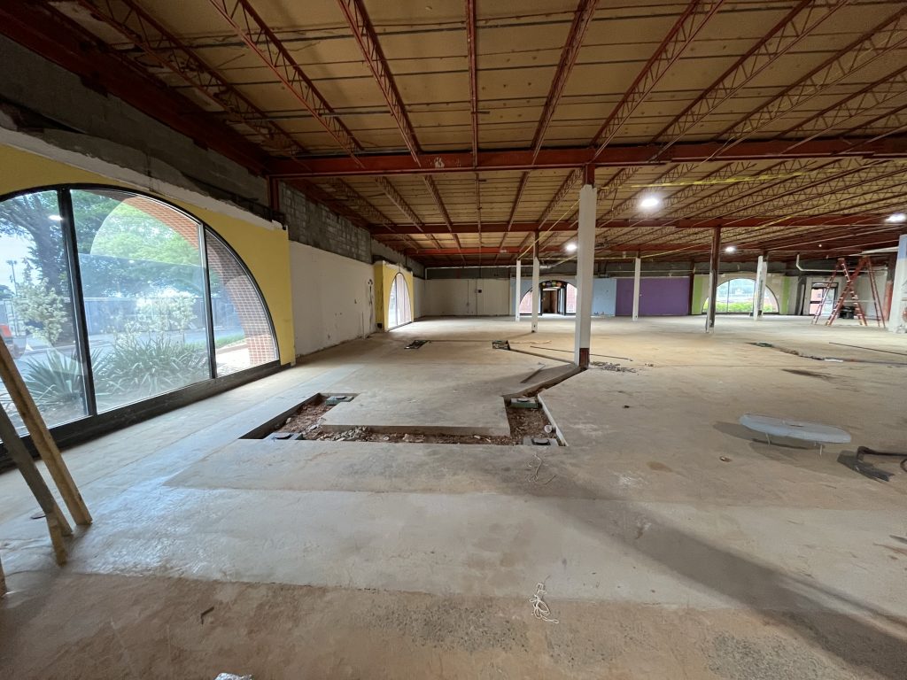 Progress on the renovation of the Main Library.