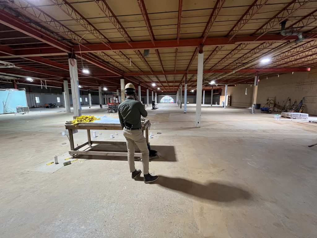 Progress on the renovation of the Main Library.