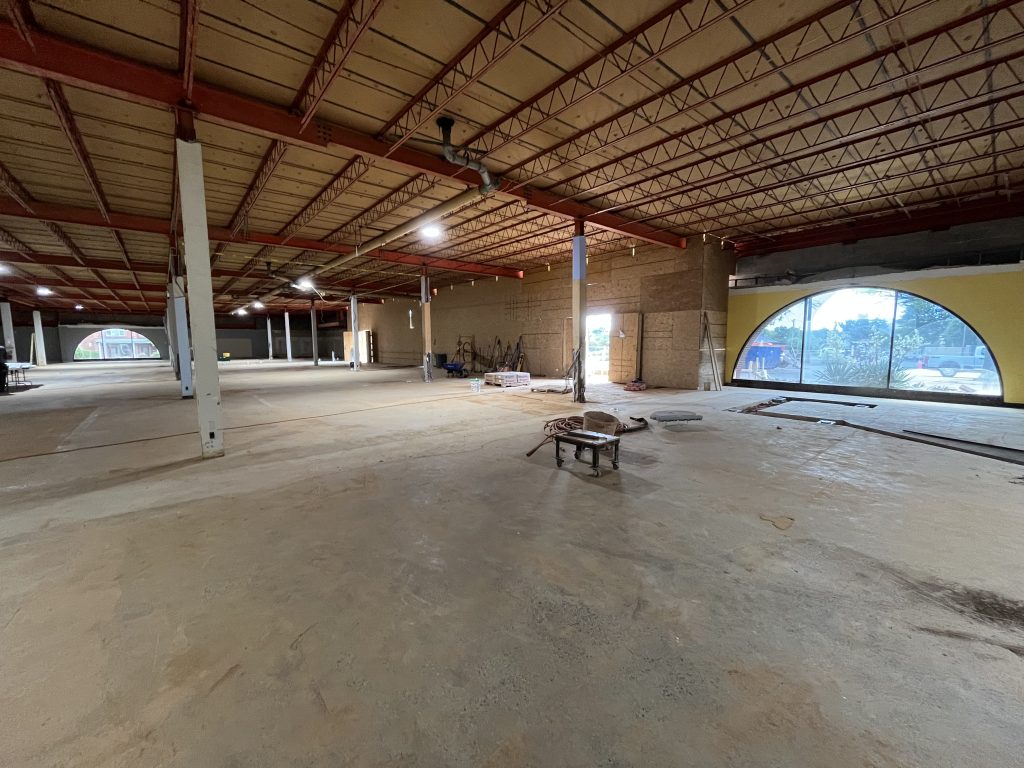 Progress on the renovation of the Main Library.