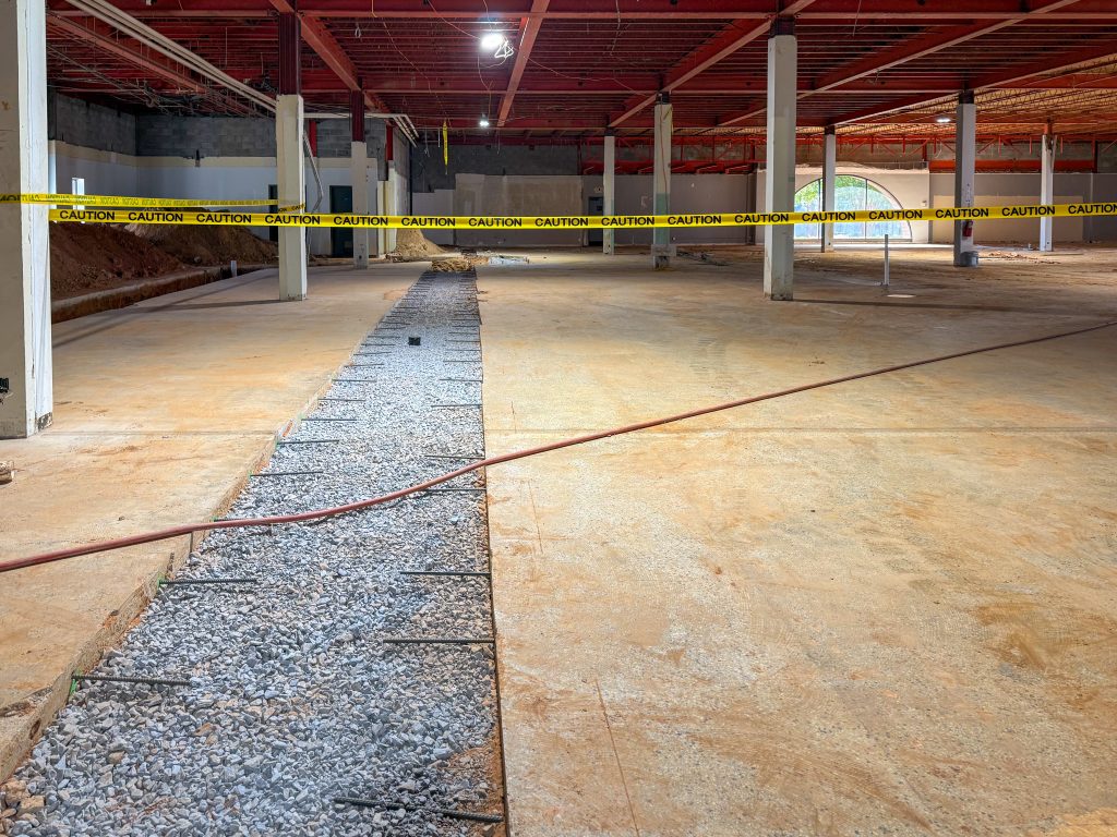 Progress on the renovation of the Main Library.