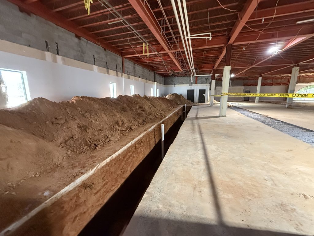 Progress on the renovation of the Main Library.