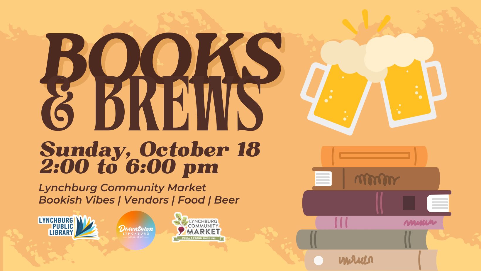 Books and Brews 2026 on Sunday, October 18